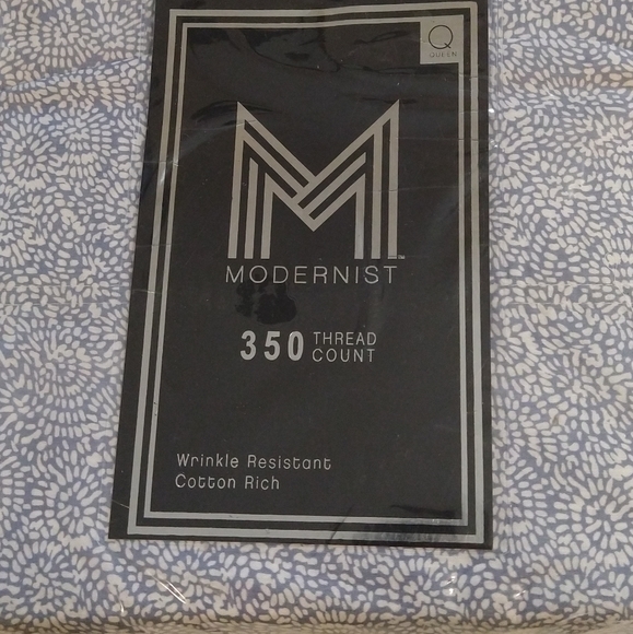 Aq Textiles Modernist Floral 4-Pc Queen Sheet Set - Picture 2 of 9